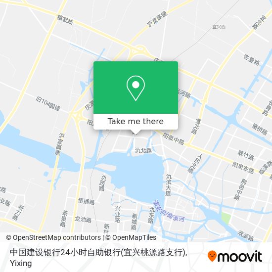 中国建设银行24小时自助银行(宜兴桃源路支行) map