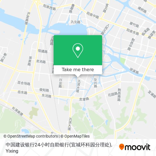中国建设银行24小时自助银行(宜城环科园分理处) map