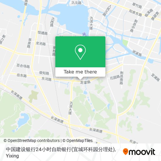 中国建设银行24小时自助银行(宜城环科园分理处) map