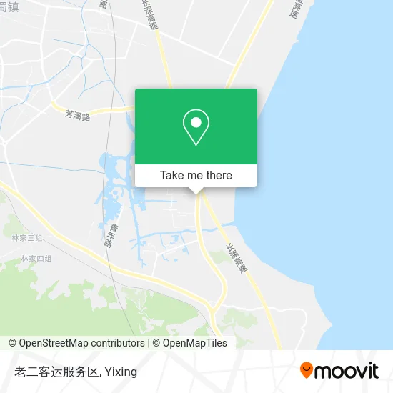 老二客运服务区 map