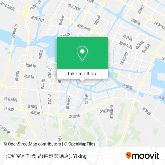 海鲜富雅轩食品(锦绣菜场店) map