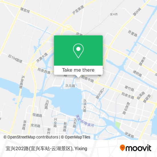 宜兴202路(宜兴车站-云湖景区) map