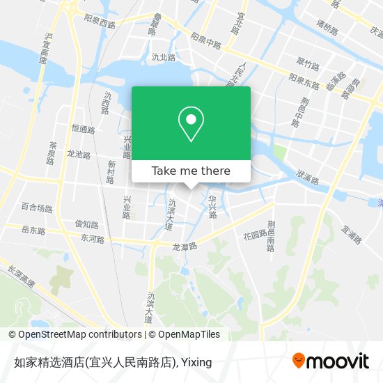 如家精选酒店(宜兴人民南路店) map