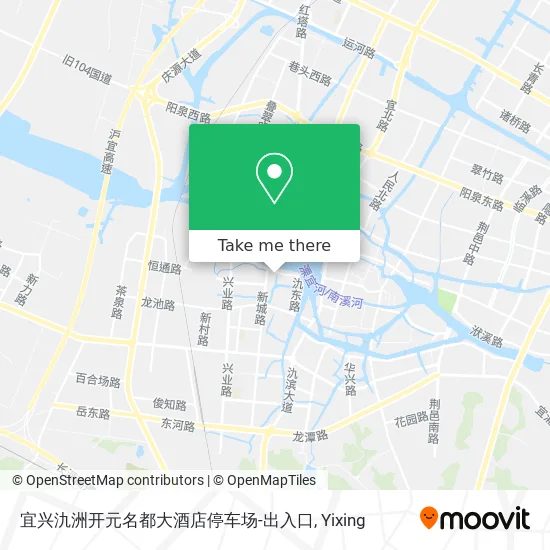 宜兴氿洲开元名都大酒店停车场-出入口 map