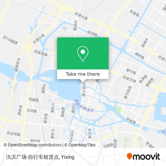 氿滨广场-自行车租赁点 map