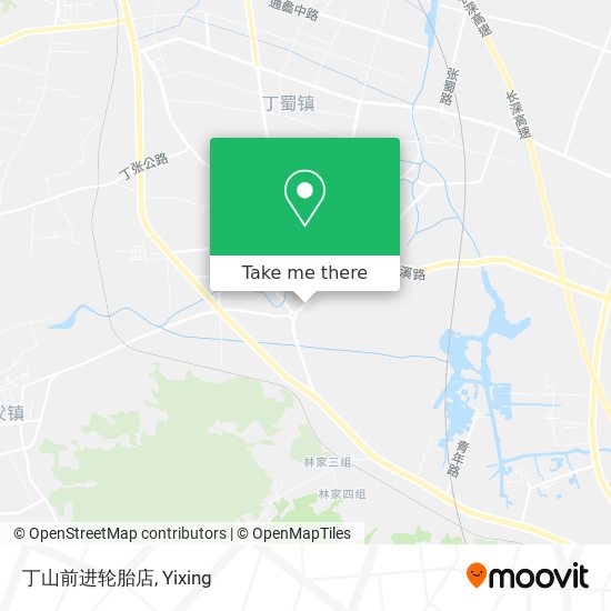 丁山前进轮胎店 map