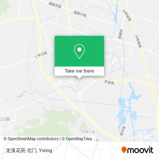 龙溪花苑-北门 map