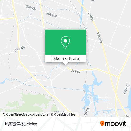 风剪云美发 map