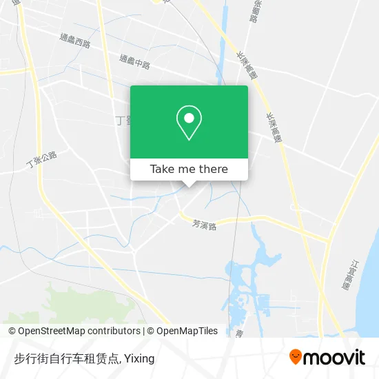 步行街自行车租赁点 map