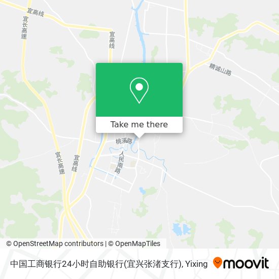 中国工商银行24小时自助银行(宜兴张渚支行) map