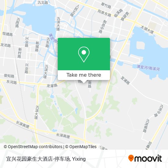 宜兴花园豪生大酒店-停车场 map