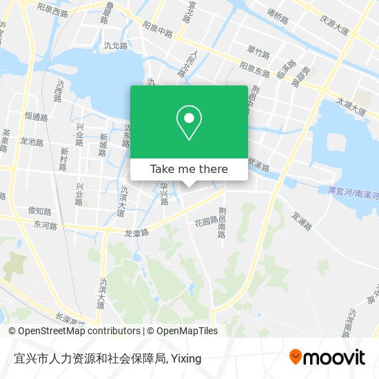 宜兴市人力资源和社会保障局 map