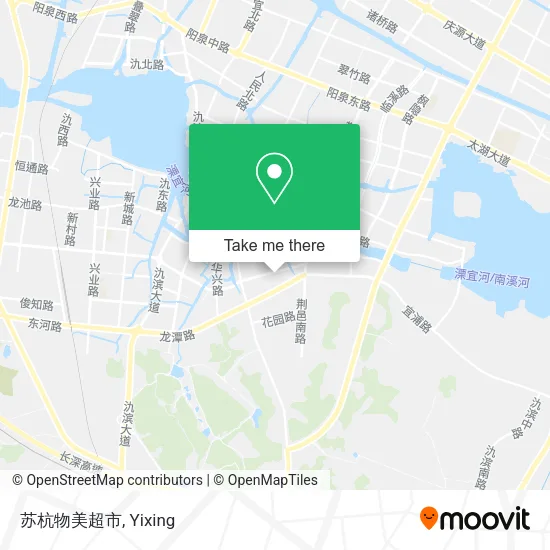 苏杭物美超市 map