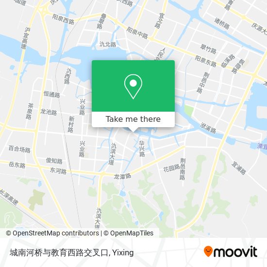 城南河桥与教育西路交叉口 map