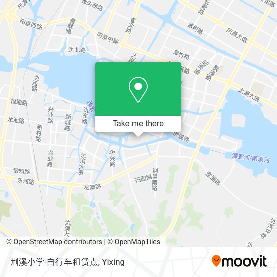 荆溪小学-自行车租赁点 map