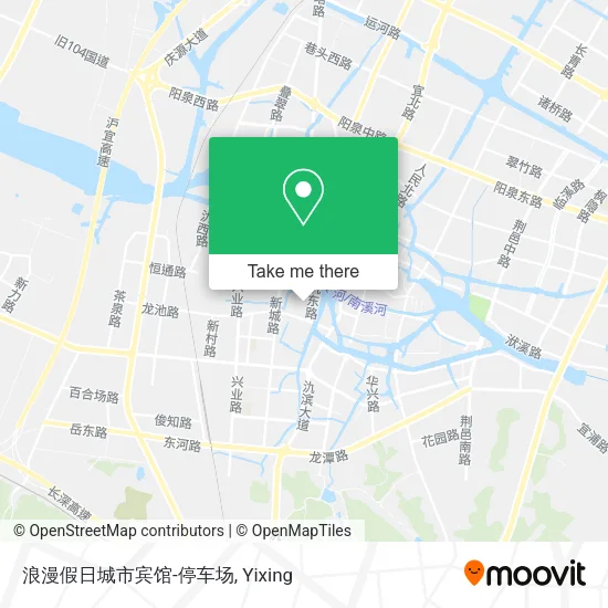 浪漫假日城市宾馆-停车场 map
