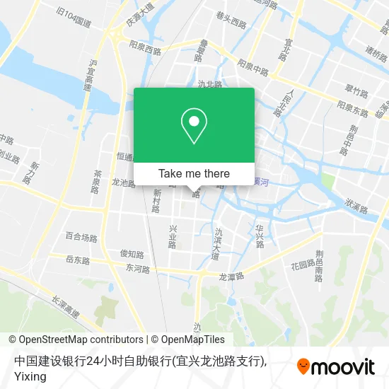 中国建设银行24小时自助银行(宜兴龙池路支行) map