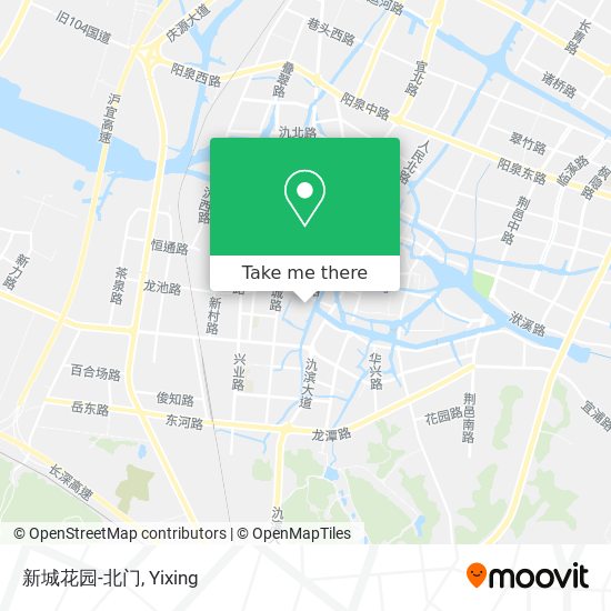 新城花园-北门 map