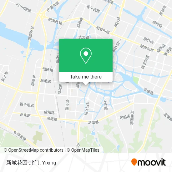 新城花园-北门 map