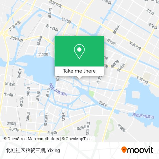 北虹社区粮贸三期 map