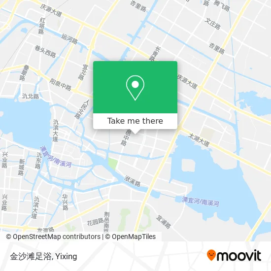 金沙滩足浴 map