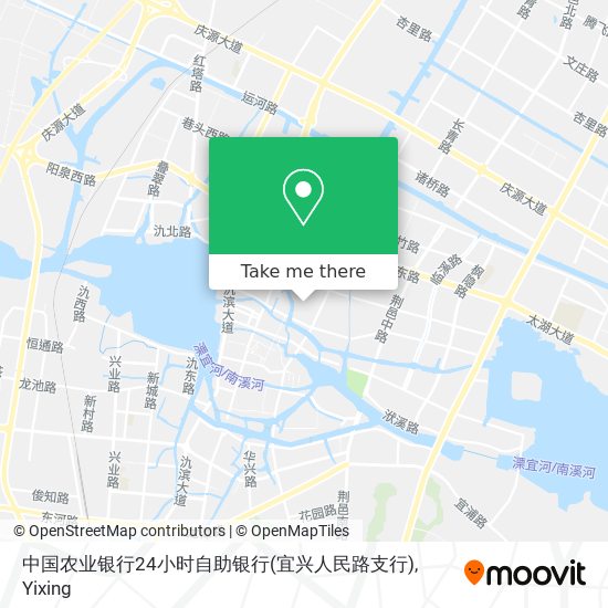 中国农业银行24小时自助银行(宜兴人民路支行) map