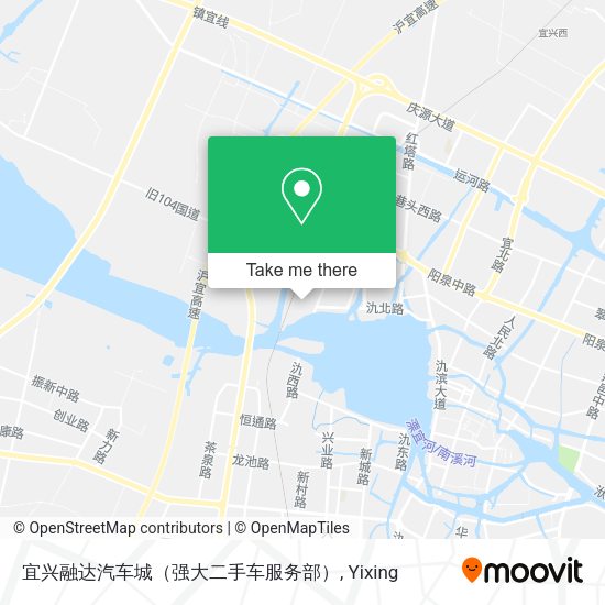 宜兴融达汽车城（强大二手车服务部） map