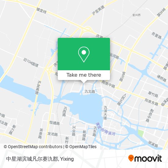 中星湖滨城凡尔赛氿郡 map