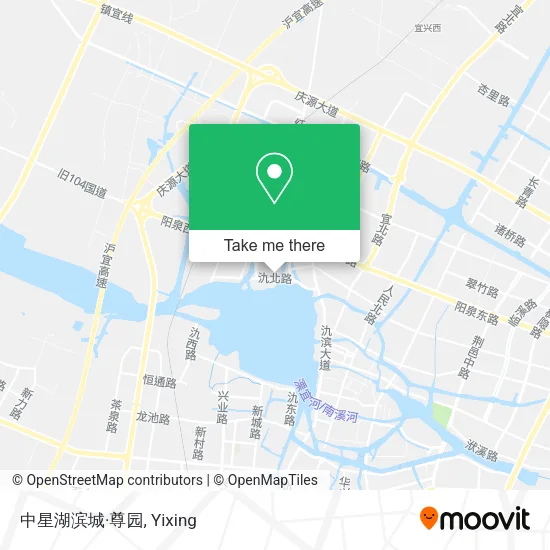 中星湖滨城·尊园 map