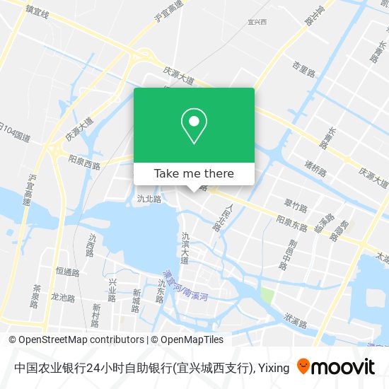 中国农业银行24小时自助银行(宜兴城西支行) map
