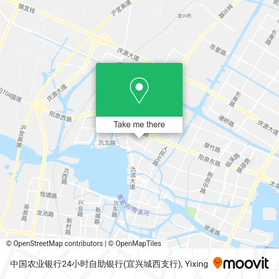 中国农业银行24小时自助银行(宜兴城西支行) map