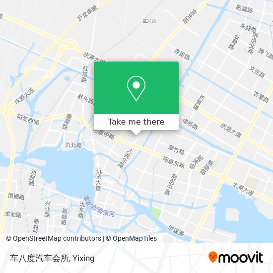 车八度汽车会所 map