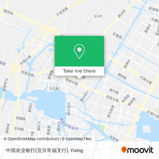 中国农业银行(宜兴常福支行) map