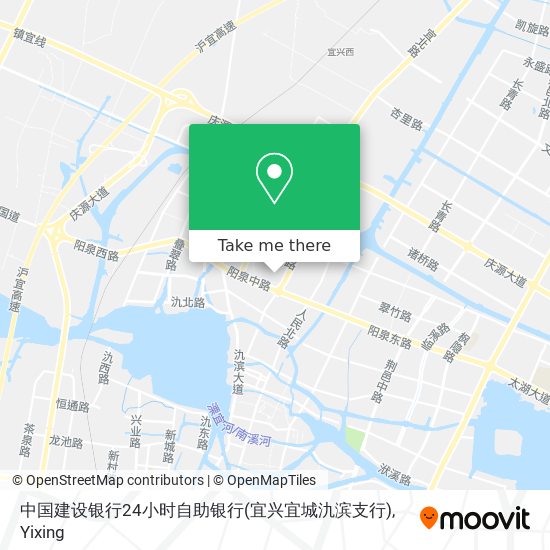 中国建设银行24小时自助银行(宜兴宜城氿滨支行) map