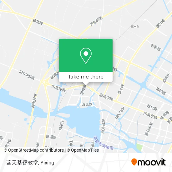 蓝天基督教堂 map