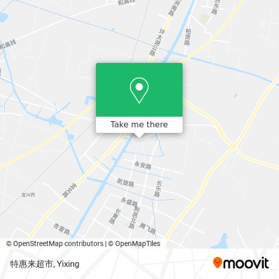特惠来超市 map