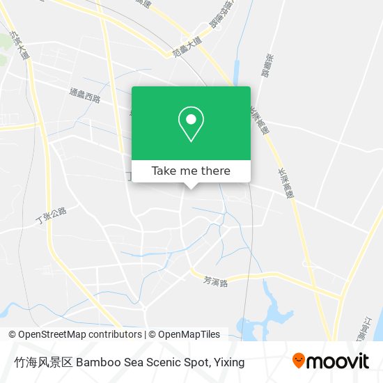 竹海风景区 Bamboo Sea Scenic Spot map