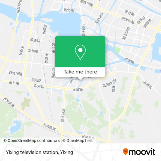 Yixing television station map