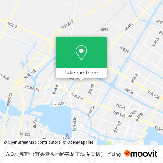 A.O.史密斯（宜兴巷头西路建材市场专卖店） map
