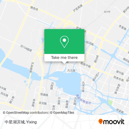 中星湖滨城 map