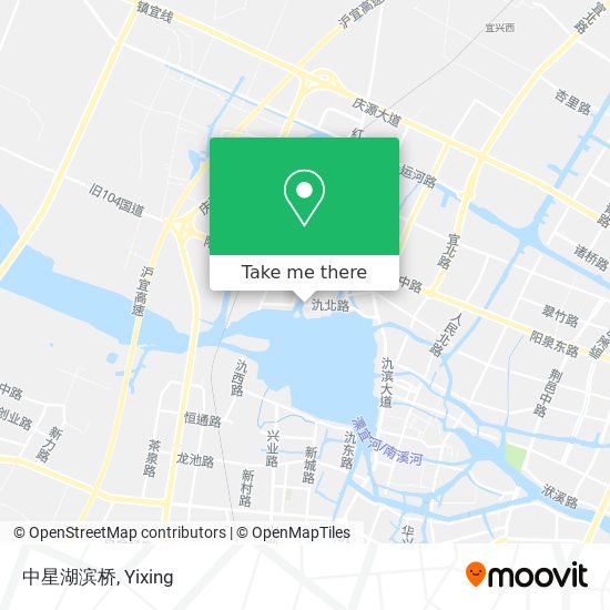 中星湖滨桥 map