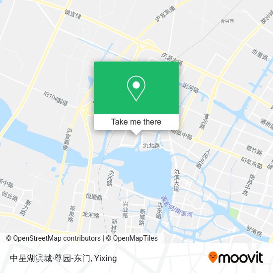中星湖滨城·尊园-东门 map