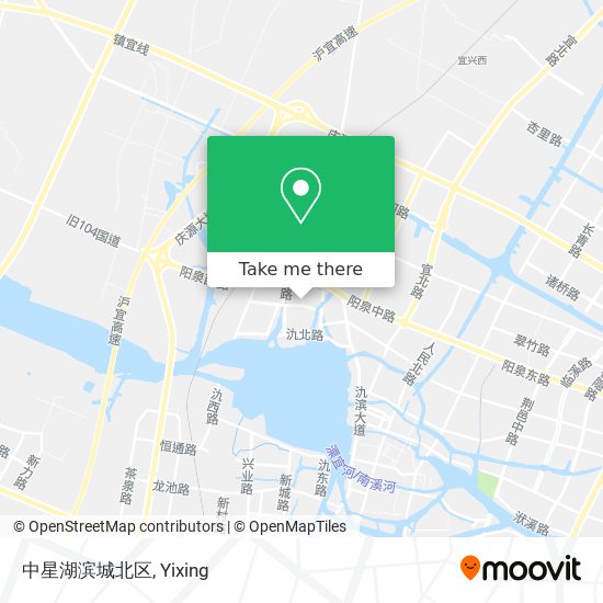 中星湖滨城北区 map