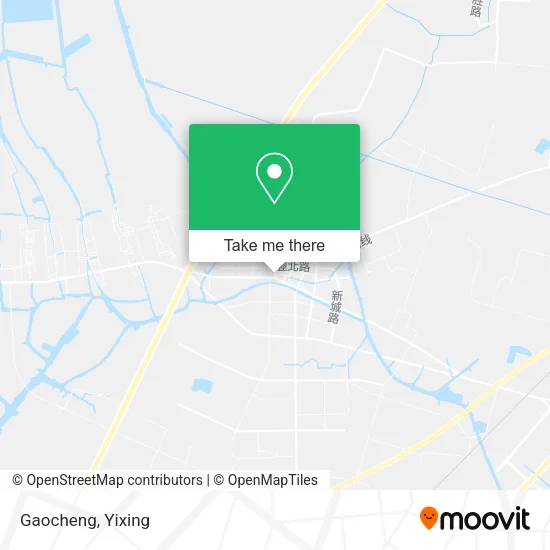 Gaocheng map