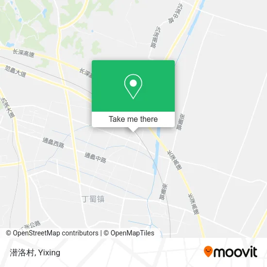 潜洛村 map