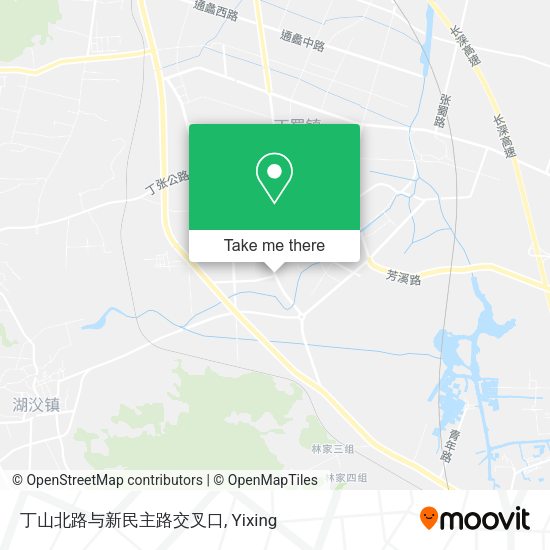 丁山北路与新民主路交叉口 map