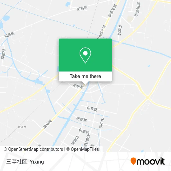 三亭社区 map