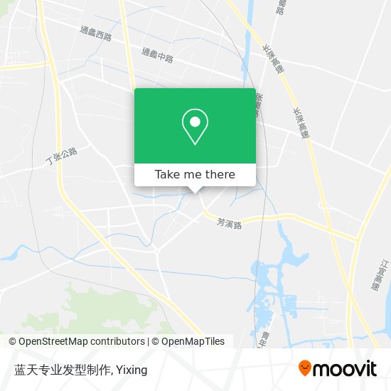 蓝天专业发型制作 map