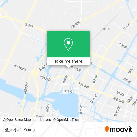 蓝天小区 map
