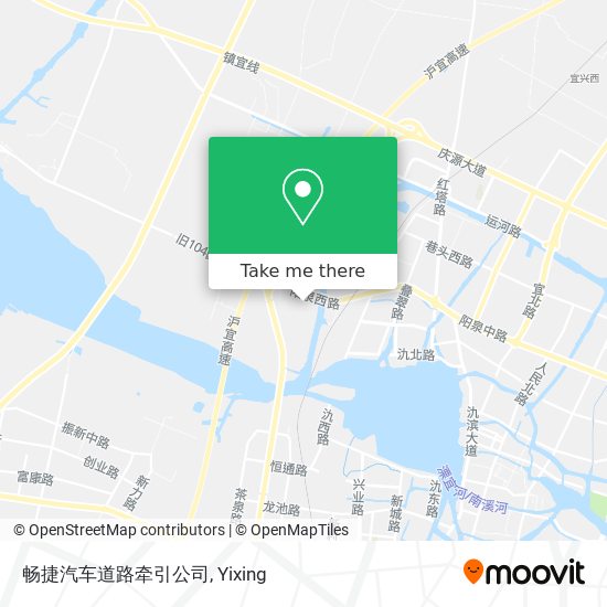 畅捷汽车道路牵引公司 map